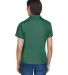 Harriton M354W Ladies' Micro-Piqué Polo DARK GREEN back view
