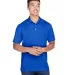 Harriton M353 Men's Double Mesh Polo TRUE ROYAL front view