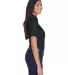 Harriton M500SW Ladies' Easy Blend™ Short-Sleeve BLACK side view