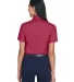Harriton M500SW Ladies' Easy Blend™ Short-Sleeve WINE back view