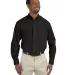 Harriton M510T Men's Tall 3.1 oz. Essential Poplin BLACK front view