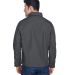 Harriton M705 Men's Auxiliary Canvas Work Jacket DARK CHARCOAL back view