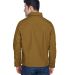 Harriton M705 Men's Auxiliary Canvas Work Jacket DUCK BROWN back view