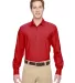 Harriton M610 Men's Paradise Long-Sleeve Performan PARROT RED front view