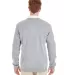 Harriton M420 Men's Pilbloc™ V-Neck Sweater GREY HEATHER back view