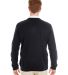 Harriton M420 Men's Pilbloc™ V-Neck Sweater BLACK back view