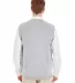 Harriton M415 Men's Pilbloc™ V-Neck Sweater Vest GREY HEATHER back view