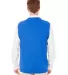 Harriton M415 Men's Pilbloc™ V-Neck Sweater Vest TRUE ROYAL back view