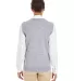 Harriton M415W Ladies' Pilbloc™ V-Neck Sweater V GREY HEATHER back view