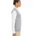 Harriton M415W Ladies' Pilbloc™ V-Neck Sweater V GREY HEATHER side view