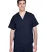 Harriton M897 Adult Restore 4.9 oz. Scrub Top DARK NAVY front view