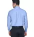 Harriton M600 Men's Long-Sleeve Oxford with Stain- LIGHT BLUE back view