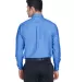 Harriton M600 Men's Long-Sleeve Oxford with Stain- FRENCH BLUE back view