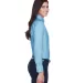 Harriton M600W Ladies' Long-Sleeve Oxford with Sta LIGHT BLUE side view