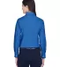 Harriton M600W Ladies' Long-Sleeve Oxford with Sta FRENCH BLUE back view