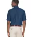 Harriton M550S Men's 6.5 oz. Short-Sleeve Denim Sh DARK DENIM back view