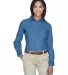 Harriton M550W Ladies' 6.5 oz. Long-Sleeve Denim S LIGHT DENIM front view