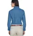 Harriton M550W Ladies' 6.5 oz. Long-Sleeve Denim S LIGHT DENIM back view
