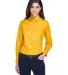 Harriton M500W Ladies' Easy Blend™ Long-Sleeve T SUNRAY YELLOW front view
