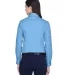 Harriton M500W Ladies' Easy Blend™ Long-Sleeve T LT COLLEGE BLUE back view
