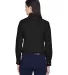 Harriton M500W Ladies' Easy Blend™ Long-Sleeve T BLACK back view