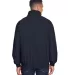 Harriton M740 Adult Fleece-Lined Nylon Jacket NAVY/ BLACK back view