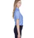 Harriton M600SW Ladies' Short-Sleeve Oxford with S LIGHT BLUE side view