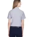 Harriton M600SW Ladies' Short-Sleeve Oxford with S OXFORD GREY back view