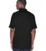 Harriton M211 Adult Tactical Performance Polo BLACK back view
