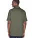 Harriton M211 Adult Tactical Performance Polo TACTICAL GREEN back view