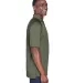 Harriton M211 Adult Tactical Performance Polo TACTICAL GREEN side view