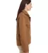 Harriton M705W Ladies' Auxiliary Canvas Work Jacke DUCK BROWN side view