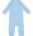 Rabbit Skins 4412 Infant Long Legged Baby Rib Body LIGHT BLUE front view