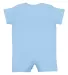 Rabbit Skins 4486 Infant Premium Jersey T-Romper LIGHT BLUE back view