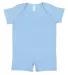 Rabbit Skins 4486 Infant Premium Jersey T-Romper LIGHT BLUE front view