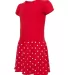 Rabbit Skins 5323 Toddler Baby Rib Dress RED/ RED DOT side view