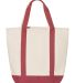 Comfort Colors C340 Canvas Heavy Tote IVORY/ BRICK back view