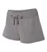 Comfort Colors 1537L Women's French Terry Shorts GREY side view