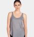 Next Level Apparel 5033 Women's Festival Tank in Heather gray front view