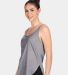 Next Level Apparel 5033 Women's Festival Tank in Heather gray side view