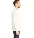 Next Level Apparel 6411 Unisex Sueded Long Sleeve  in White side view