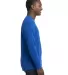 Next Level Apparel 6411 Unisex Sueded Long Sleeve  in Royal side view