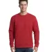 Next Level Apparel 9001 Unisex Crew with Pocket RED front view