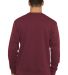 Next Level Apparel 9001 Unisex Crew with Pocket in Maroon back view
