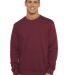 Next Level Apparel 9001 Unisex Crew with Pocket in Maroon front view