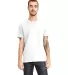 Next Level Apparel 3605 Unisex Pocket Crew in White front view
