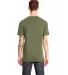Next Level Apparel 3605 Unisex Pocket Crew in Military green back view
