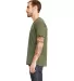 Next Level Apparel 3605 Unisex Pocket Crew in Military green side view