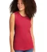 Next Level Apparel 5013 Women's Festival Muscle Ta RED front view