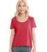 Next Level Apparel 5030 Women's Droptail Scoop Nec in Red front view